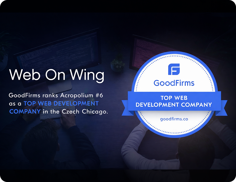 Web on Wings website section layout frame